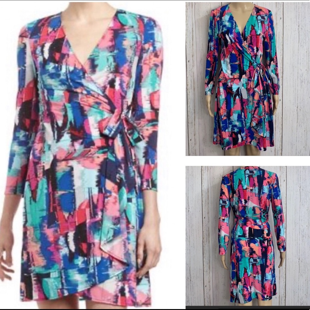 BCBGMAXAZRIA Adele Wrap Dress